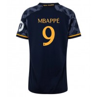 Camiseta Real Madrid Kylian Mbappe #9 Segunda Equipación Replica 2023-24 para mujer mangas cortas